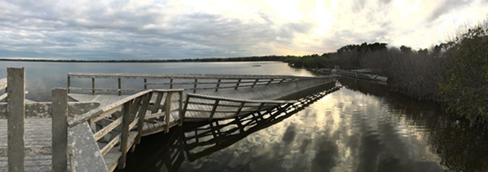 West Lake Trail damage from Hurricane Irma in 2017.