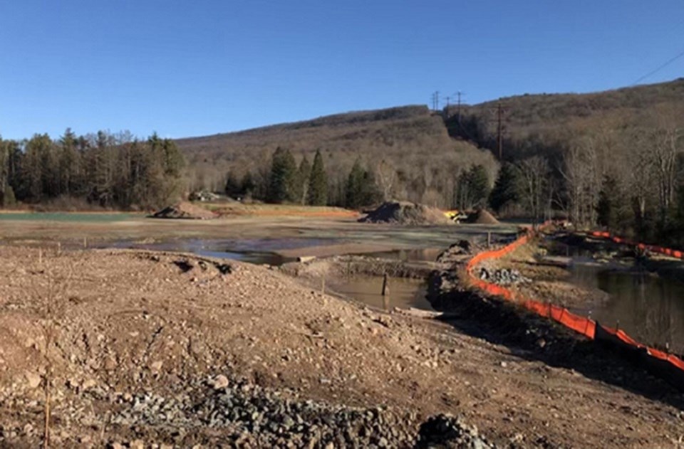 Manmade pond at Watergate Recreation Site, Delaware Water Gap National Recreation Area.