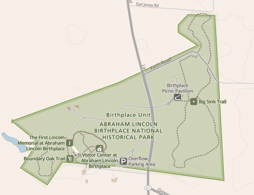 map of the birthplace unit