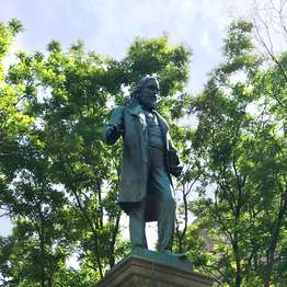 Albert Pike statue.