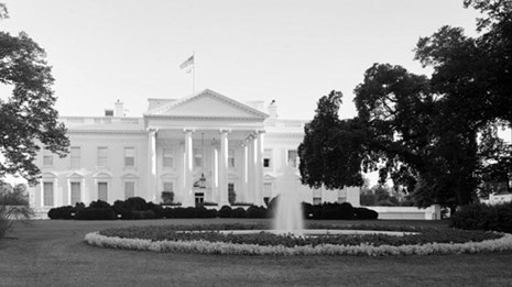 White House Fence Construction - The White House and President's Park (U.S.  National Park Service)