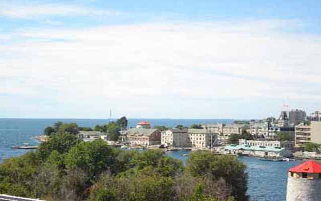 View of the bay of Kingston Navy yard