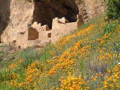 The Upper Cliff Dwelling at Tonto National Monument.