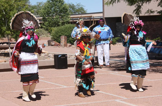 Zuni Dancers in Painted Desert Community Complex (NPS)