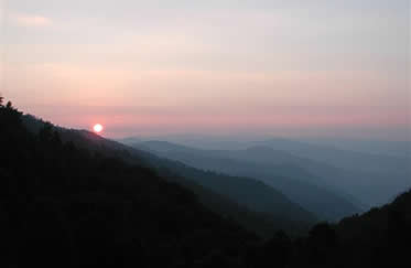 Sunrise in Great Smoky Mountains National Park