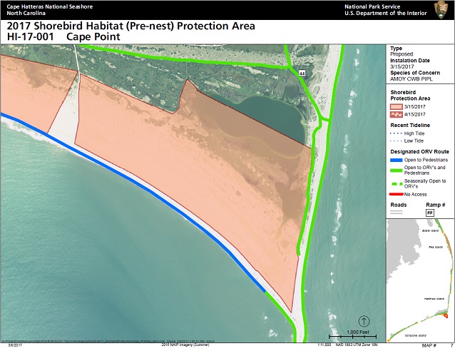 Cape Hatteras (Cape Point) prenest area