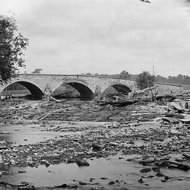 Photograph of the damange at the Battle of Antietam