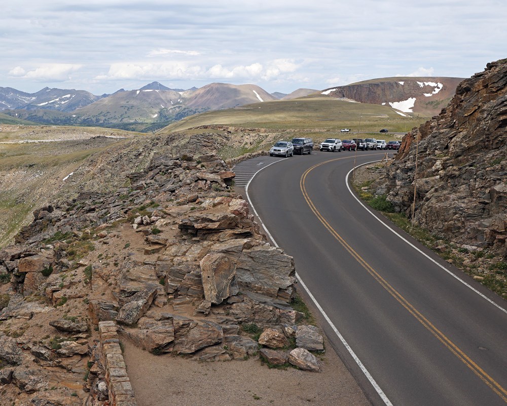 Trail Ridge Road in summer