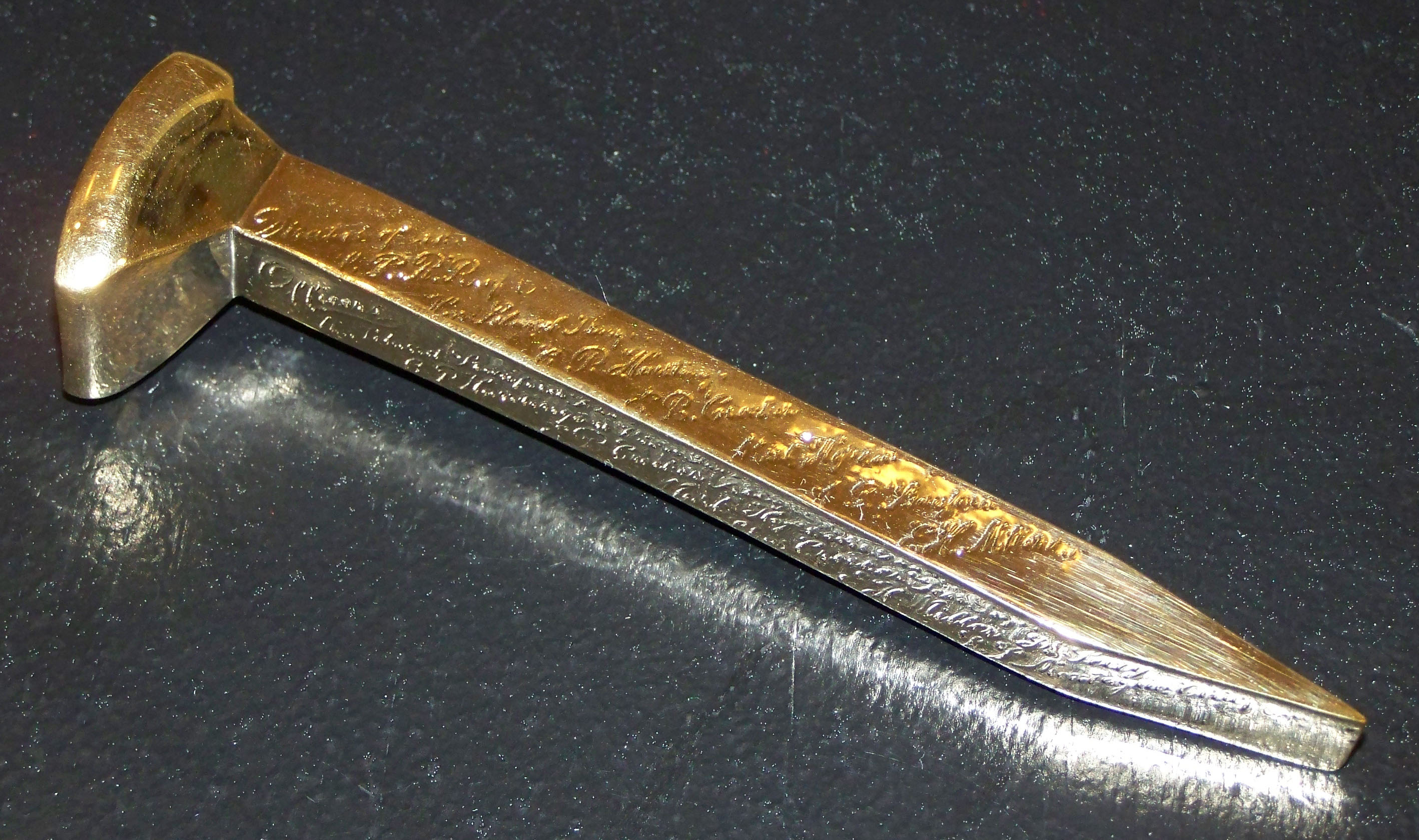 An exact replica of the Golden Spike