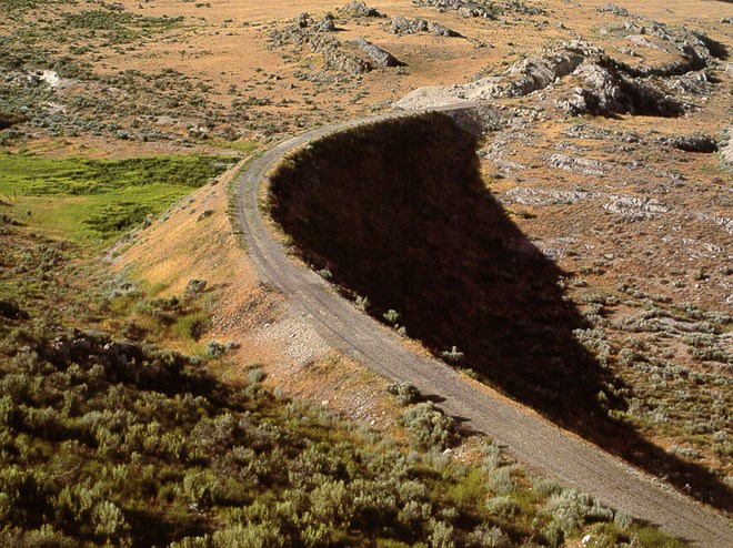 The Big Fill is a 400 foot long 80 foot high mound of packed earth that bridged a ravine 