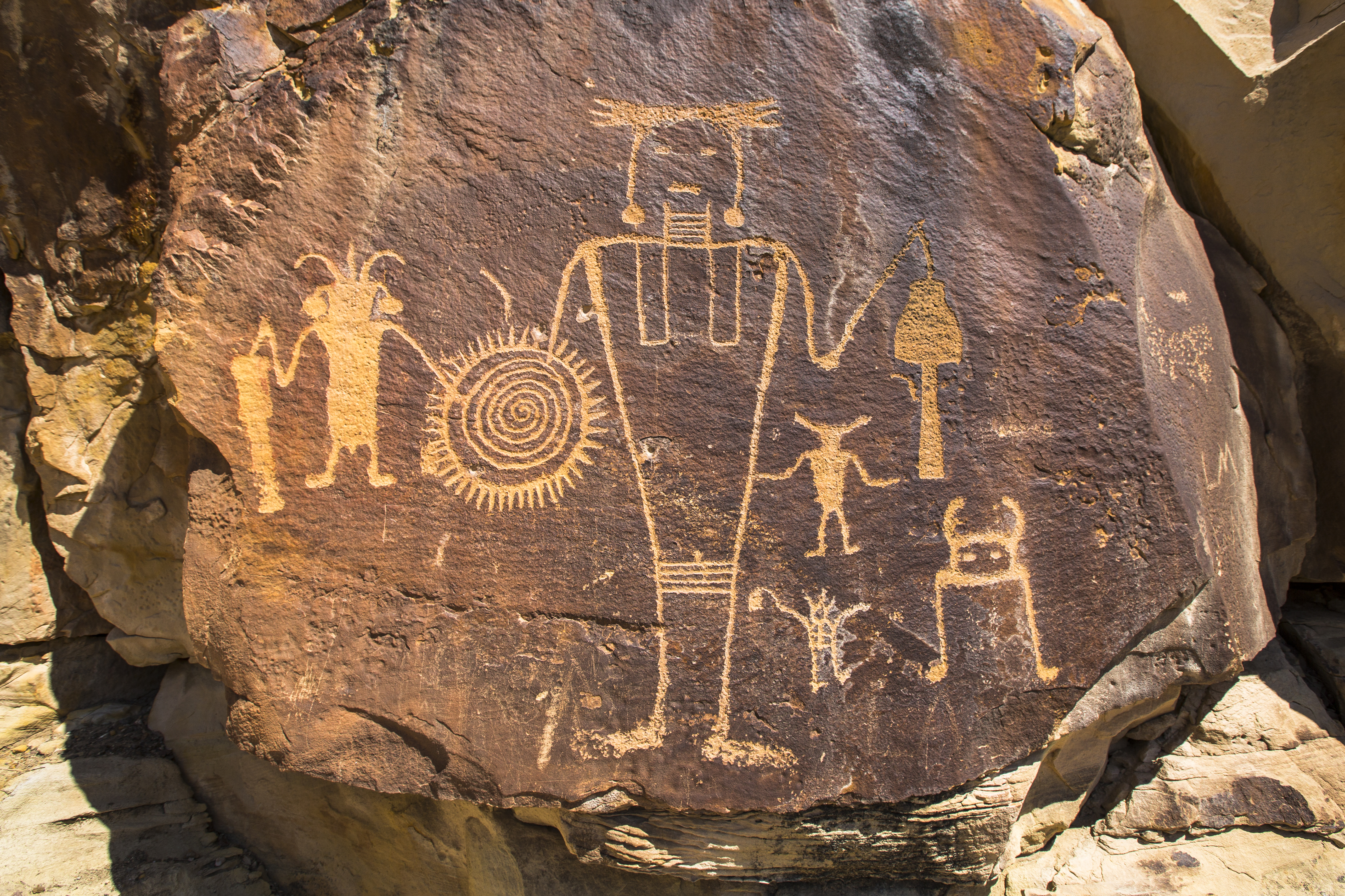 Fremont rock art at McKee Springs