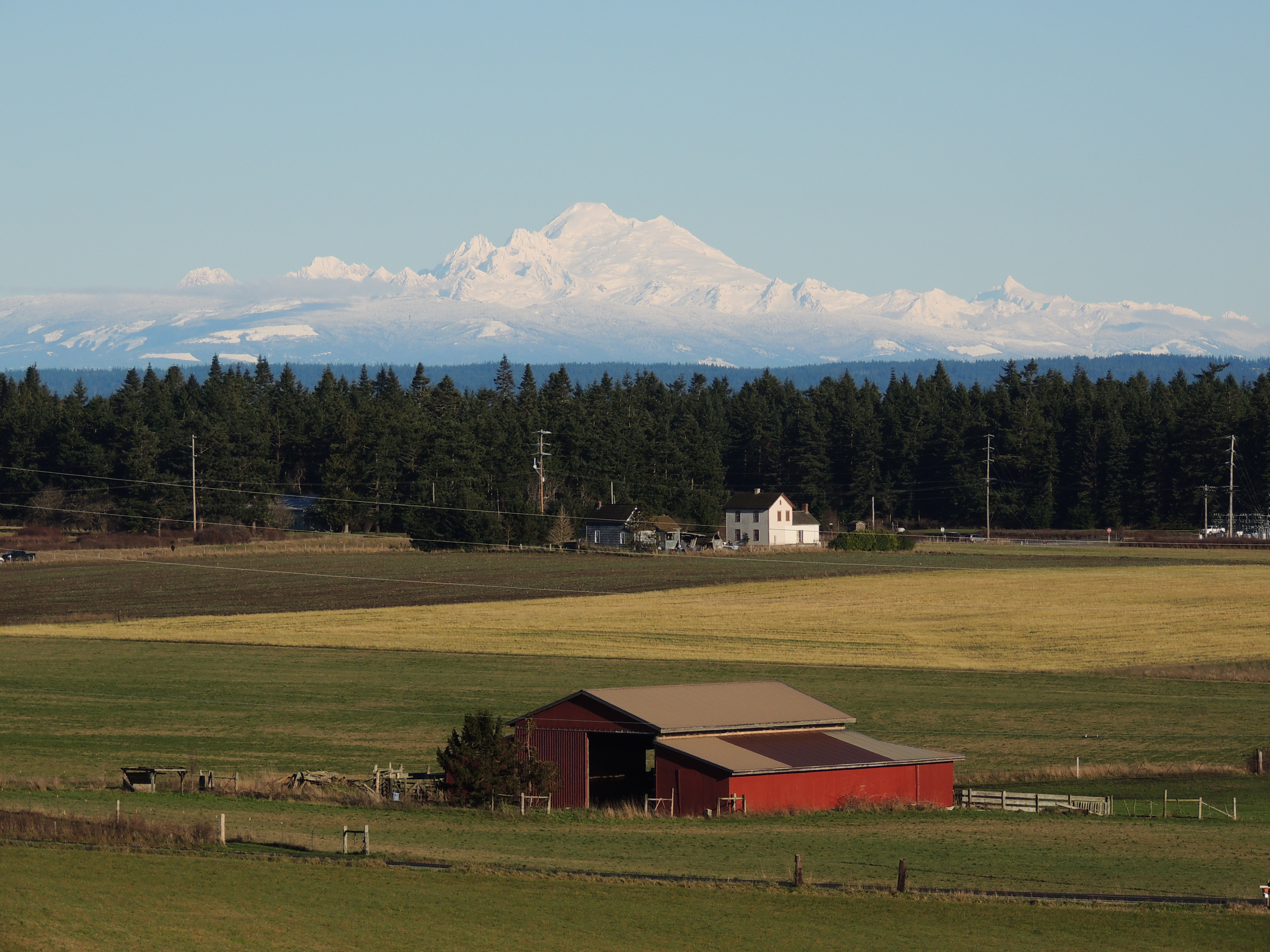 Mt Baker and the historic Smith Barn