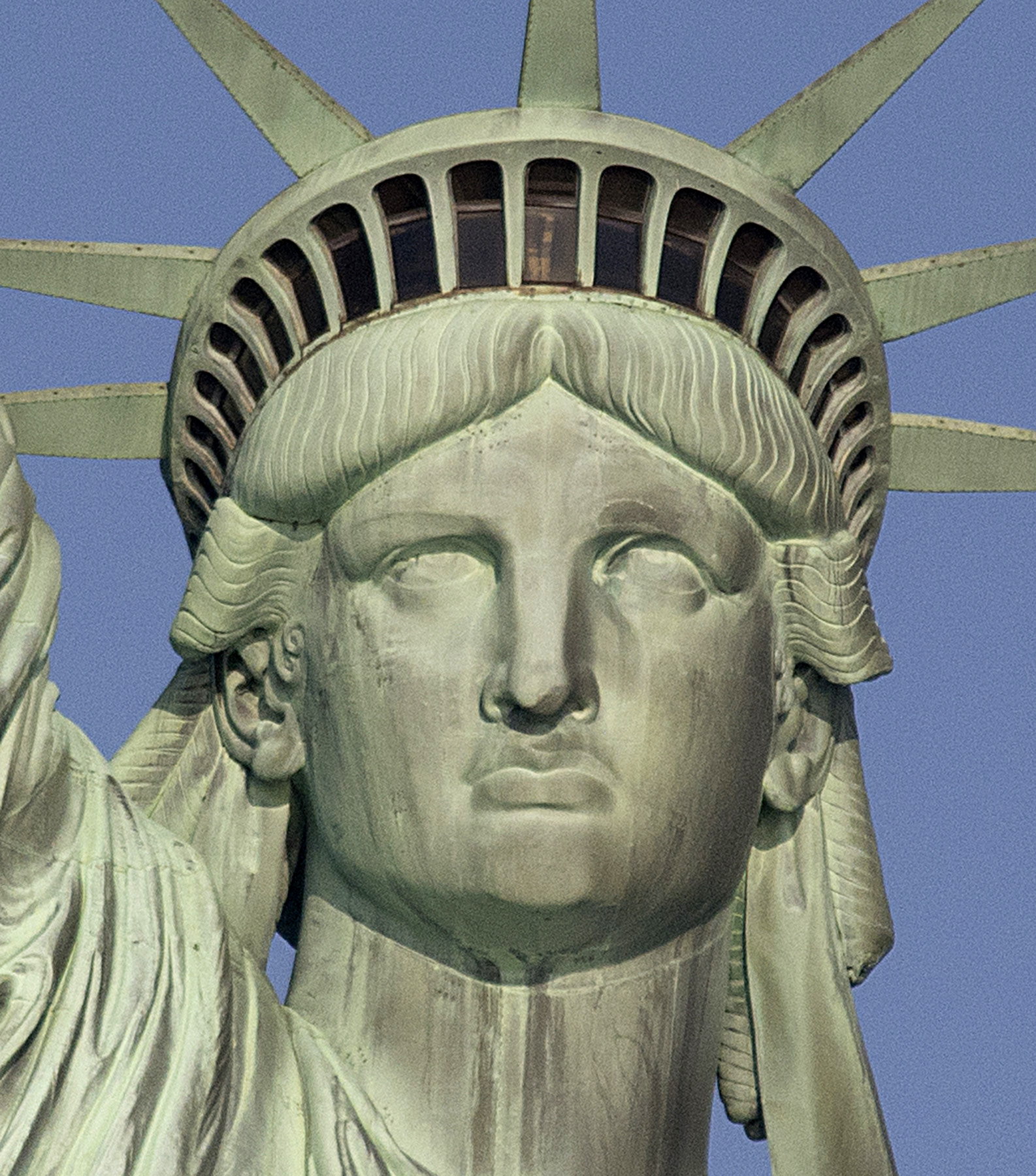 Statue of Liberty looking ahead