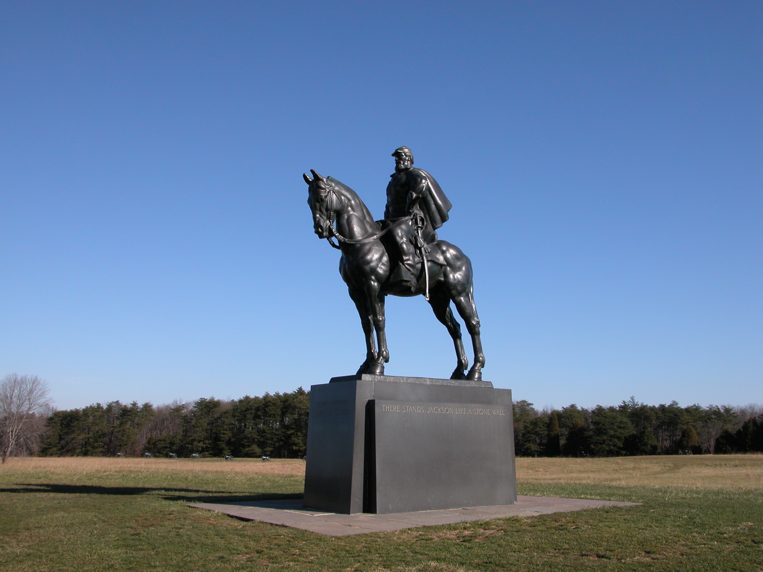 Bronze statue of Gen. T. J. 