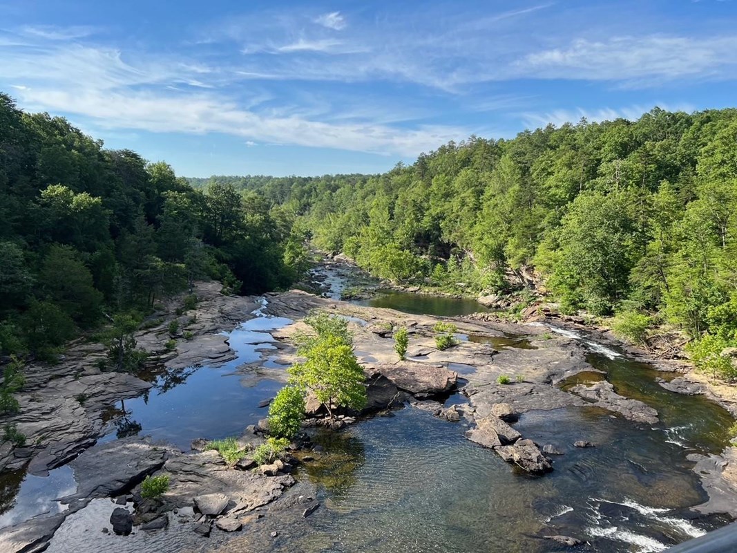 Little River above waterfall