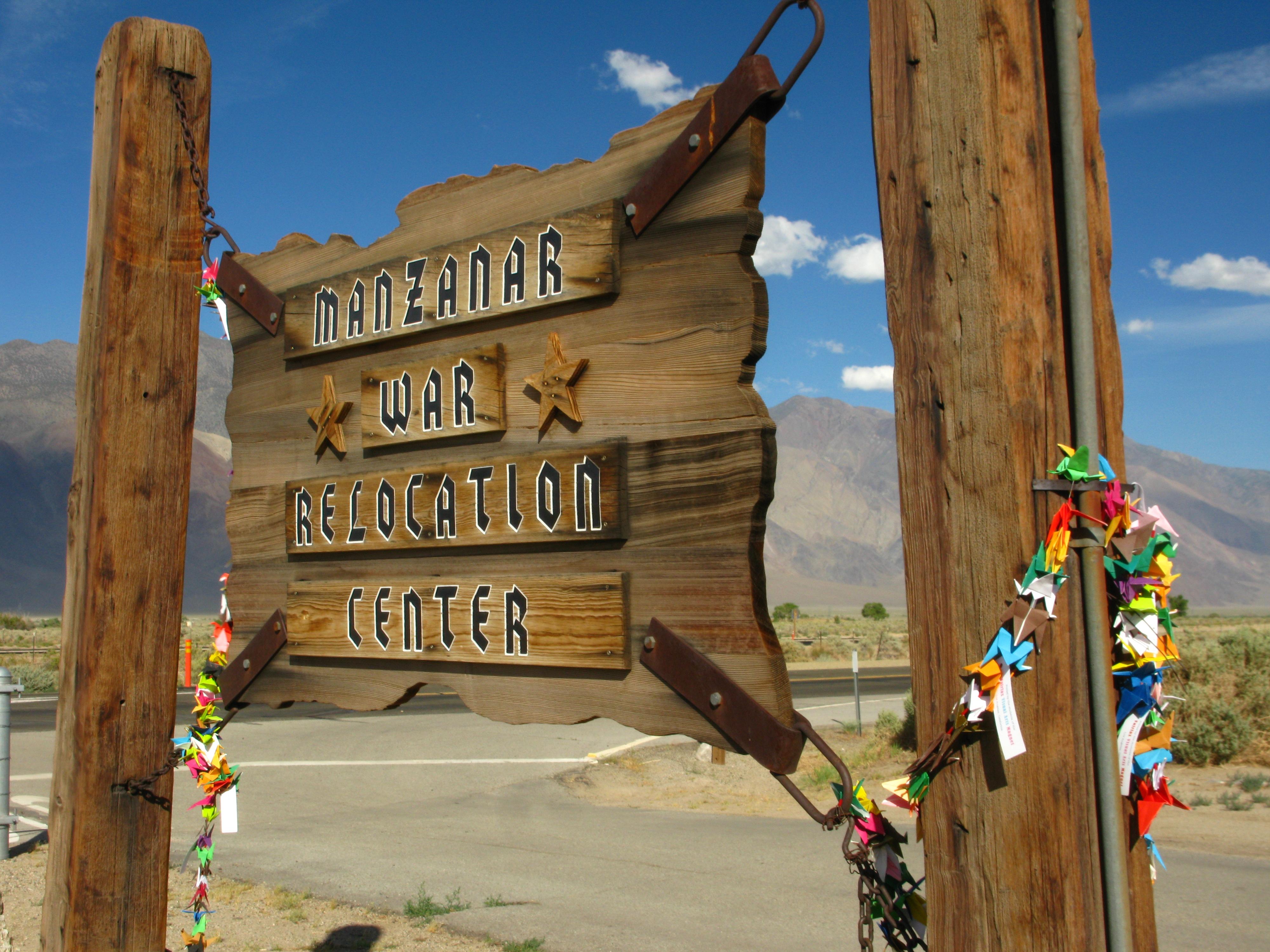 Wooden sign with 