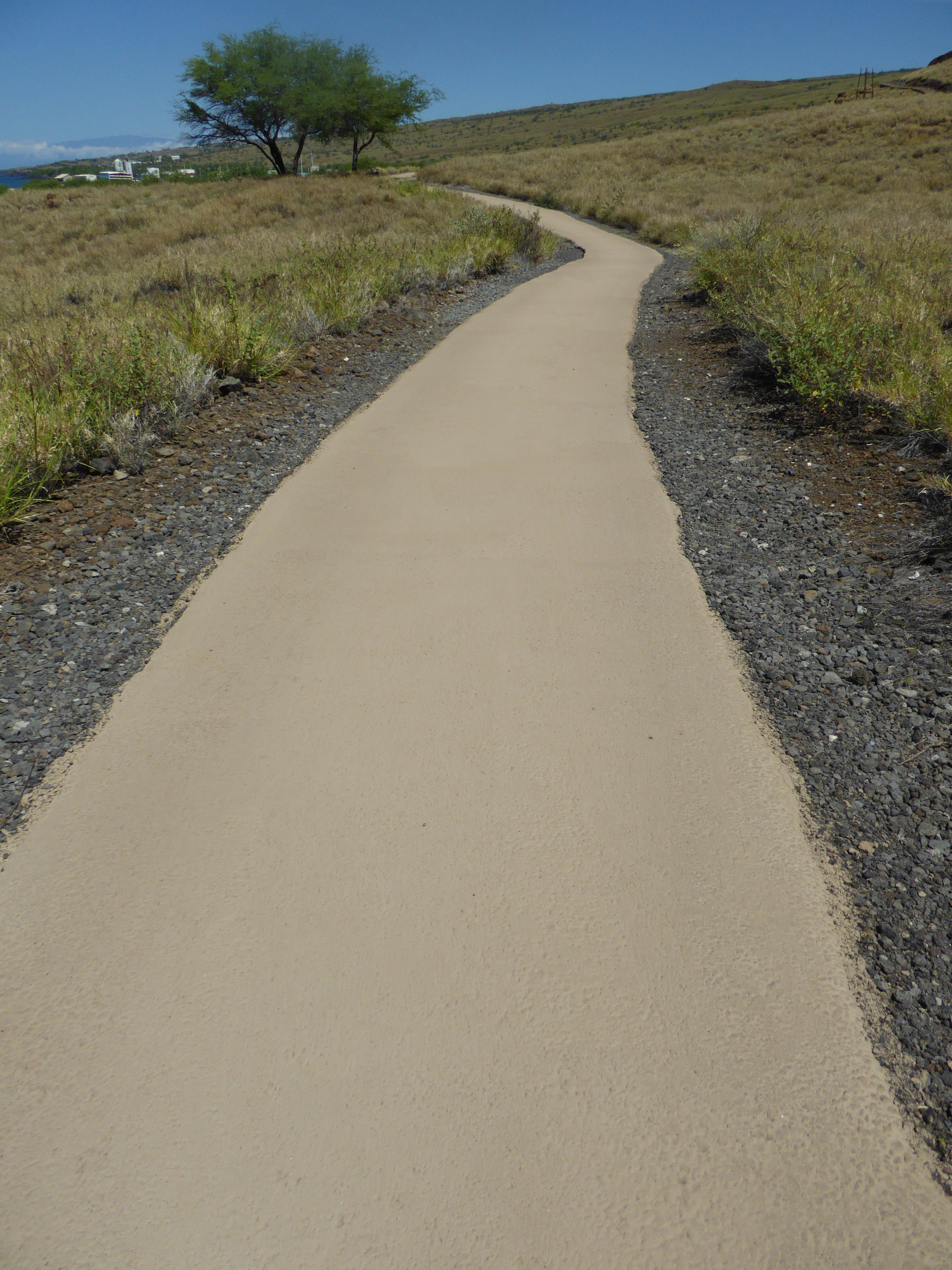 Paved half mile loop trail