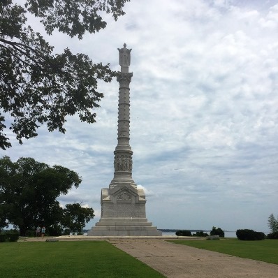 The Victory Monument at Yorktown Battlefield