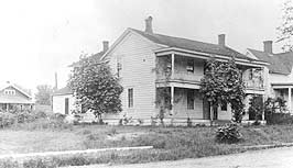 This is an image of the earliest extant photo of the Monteith House from 1912. Photo: Courtesy, Albany Regional Museum.