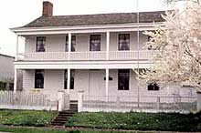 This is an image of the Monteith House after restoration to its 1850s appearance. Photo: Monteith Historical Society.