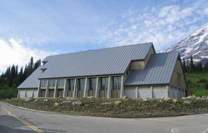 exterior view of Henry M. Jackson Memorial Visitor Center, Mount Rainier, 2008