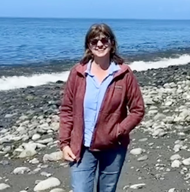 Photo of a woman at a beach