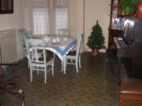 Servants dining room with original