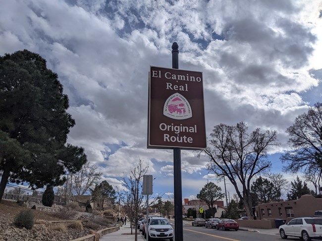 Original Route Sign for El Camino Real de Tierra Adentro