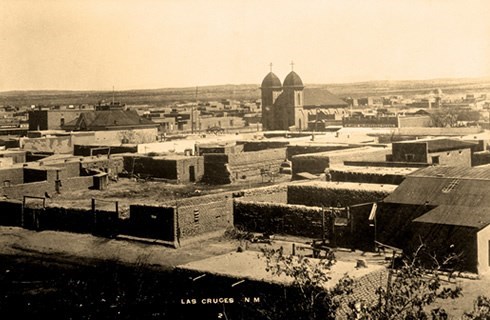 historical photo of the city of Los Cruces