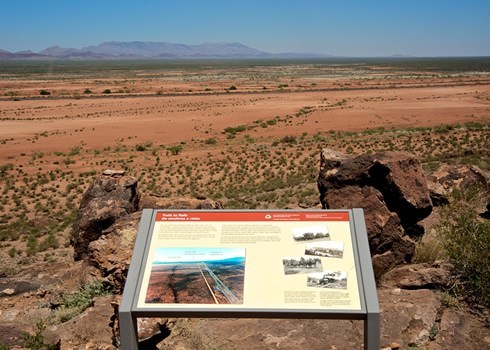 sign of information about point of rocks