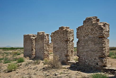stone ruins of Fort Craig