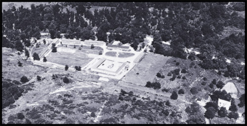 Ariel view of the Front Royal campsite.