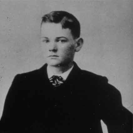 Photograph of a young Herbert Clark Hoover.