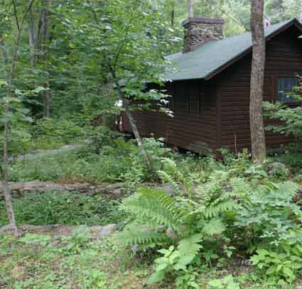 The, now, rehabed presidential cabin at Rapidan Camp.