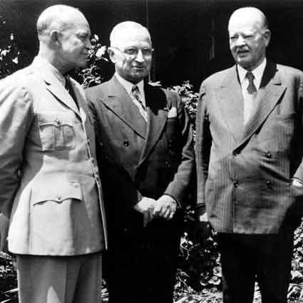 President Eisenhower with Former President Hoover.
