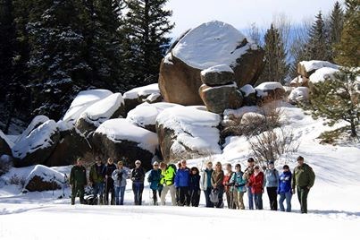 park visitors take part in the Hikes for Your Health program