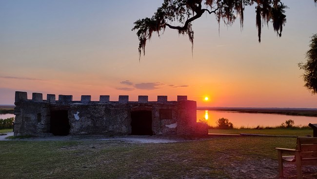 Sunset at Fort Frederica
