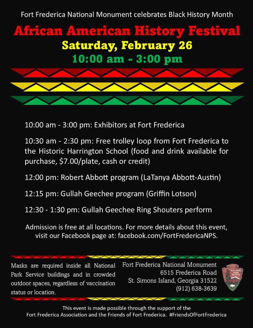 African American History Festival at Fort Frederica National Monument