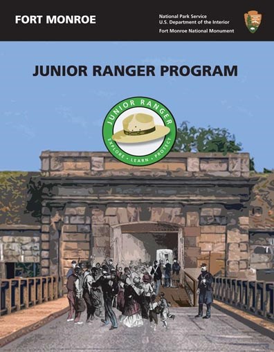 Cover image of the Fort Monroe National Monument Junior Ranger activity booklet.