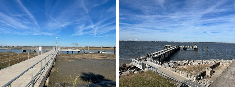 Fort Moultrie and Fort Sumter docks