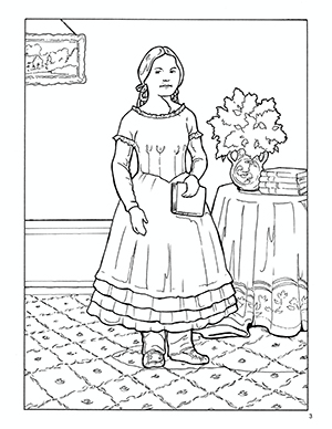country girl coloring pages