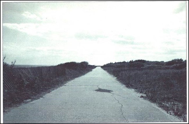 Shore Road at Fort Tilden with Storm Damage from Hurricane Sandy