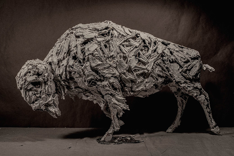 "Tatanka" a bison sculpted by Joseph Paxton