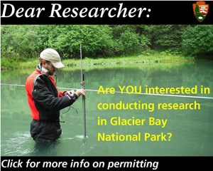 Are you interested in conducting research in Glacier Bay National Park? Select the image for more information.