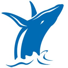 Glacier Bay Lodge logo depicting a breaching whale