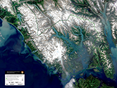 Thumbnail/preview image of a satellite image of Glacier Bay National Park and Preserve