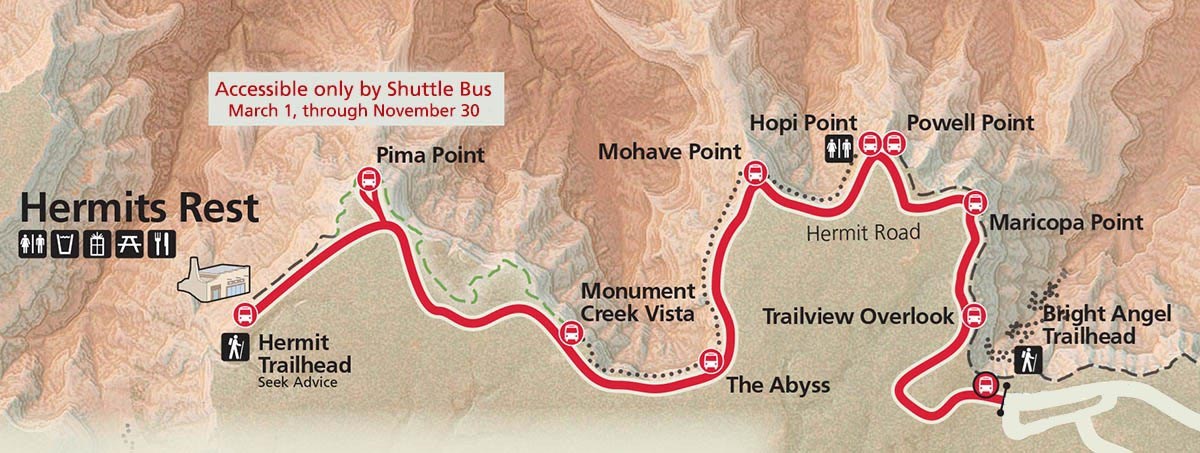 The Scenic and Historic Hermit Road - Grand Canyon National Park (U.S. National Park Service)