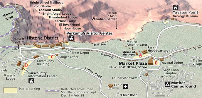 Parking - South Rim - Grand Canyon National Park (U.S. National Park ...