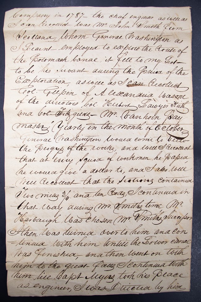 Photograph of a handwritten letter