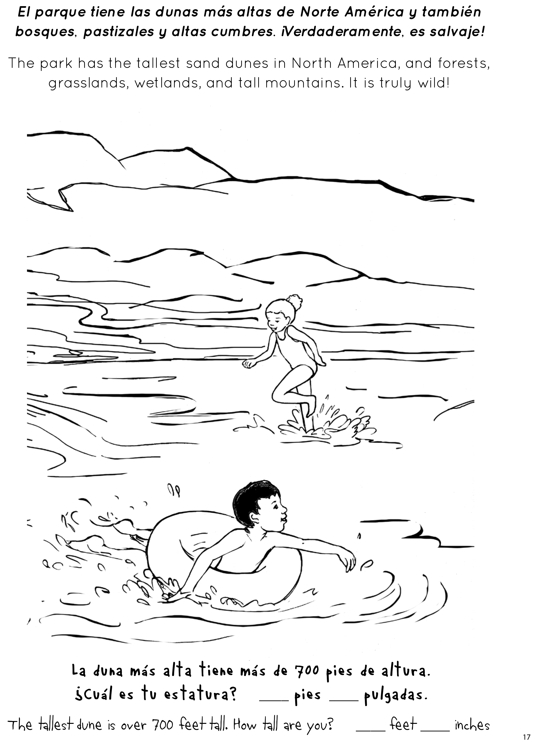 sand dune coloring page